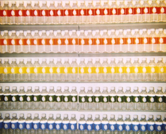 Punishment or Luxury? Water bottles installation by Abe Lincoln, Jr.